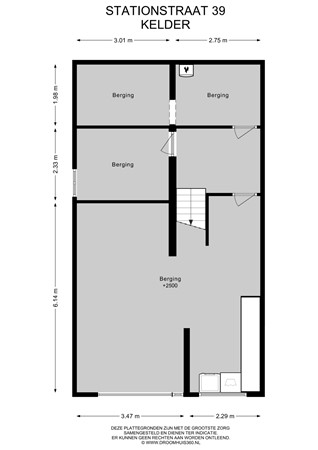 Floorplan - Stationstraat 39, 6191 BB Beek
